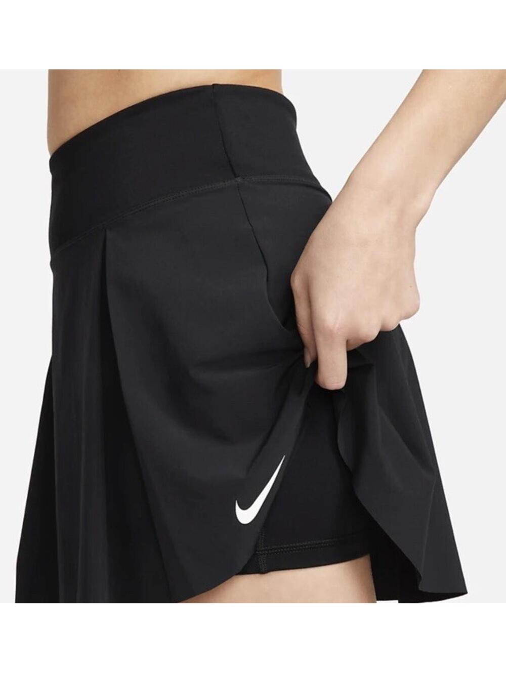 $75 Nike Dri-FIT Advantage Long Golf Skort Women’s Size Small Black DX1425-010 - Picture 3 of 6